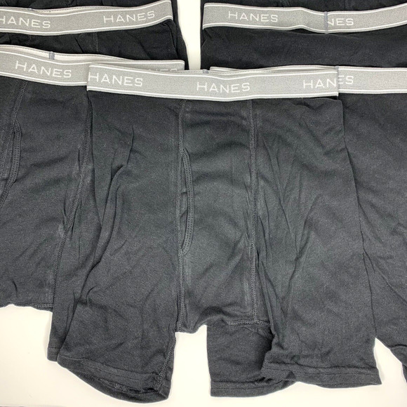 Hanes Mens Comfort Flex Boxer Briefs Size Small Black 7 Pack Tagless - Picture 2 of 6